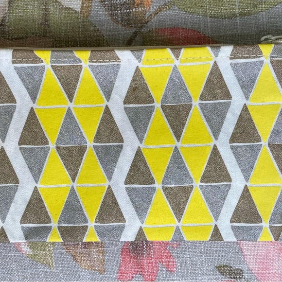 Handmade Pouch Geometric Silkscreened & Sewn in the USA www.shoplittlespoons.com - Picture 8 of 8